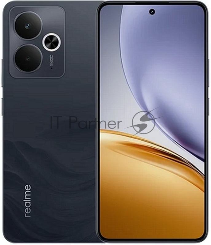 Смартфон Realme RMX5078 14T 5G 128Gb 8Gb черный моноблок 3G 4G 2Sim 6.67 1080x2400 Android 15 50Mpix 802.11 a/b/g/n/ac NFC GPS GSM900/1800 GSM1900 Protect