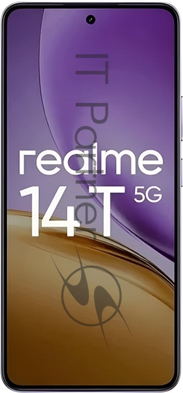 Смартфон Realme RMX5078 14T 5G 256Gb 8Gb фиолетовый моноблок 3G 4G 2Sim 6.67 1080x2400 Android 15 50Mpix 802.11 a/b/g/n/ac NFC GPS GSM900/1800 GSM1900 Protect