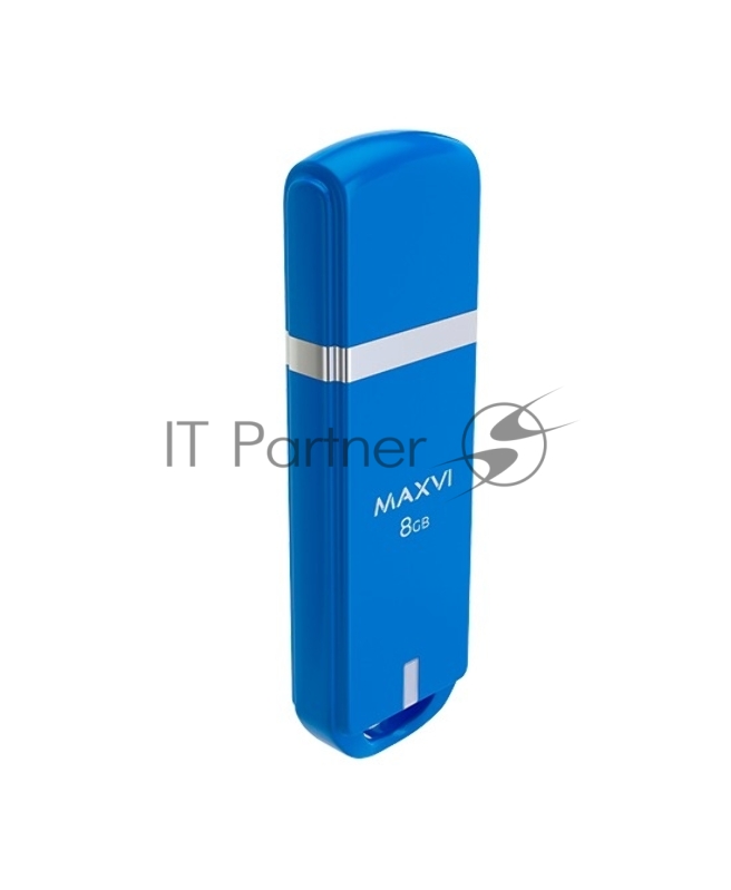Флеш диск Maxvi P3 8GB USB 2.0 sky blue, монолит с колпачком, ABS пластик