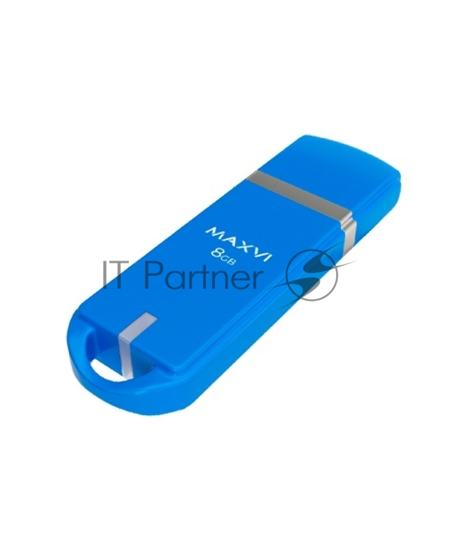 Флеш диск Maxvi P3 8GB USB 2.0 sky blue, монолит с колпачком, ABS пластик