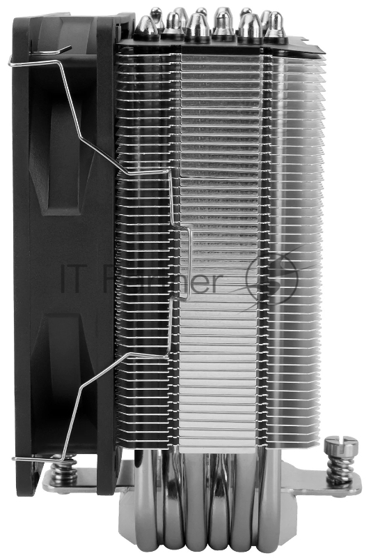 Кулер для процессора Thermalright Burst Assassin 120 SE черный/серебристый (4-pin PWM, 148mm, Al/Cu, 6x6mm, 1x120mm, 66.17CFM, 25.6dBA, 1550RPM, S: 1851/1700/1200/115X, AM5/AM4)