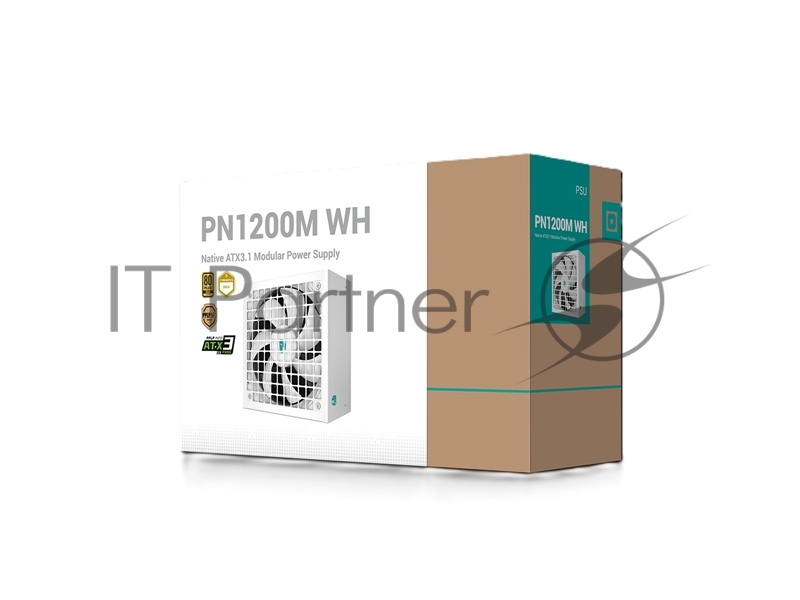 Блок питания Deepcool / GamerStorm PN1200M WH (ATX 3.1, 1200W, Full Cable Management, PWM 135mm fan, Active PFC, 80+ GOLD, Active PFC + Full Bridge SRC LLC + DC/DC, Gen5 PCIe, белый) RET
