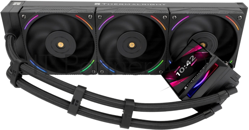 Система водяного охлаждения Thermalright Hyper Vision 360 ARGB Soc-AM5/AM4/1151/1200/2066/201 черный 4-pin 29.6dB Al LCD Ret (H-VISION-360-BL-ARGB)