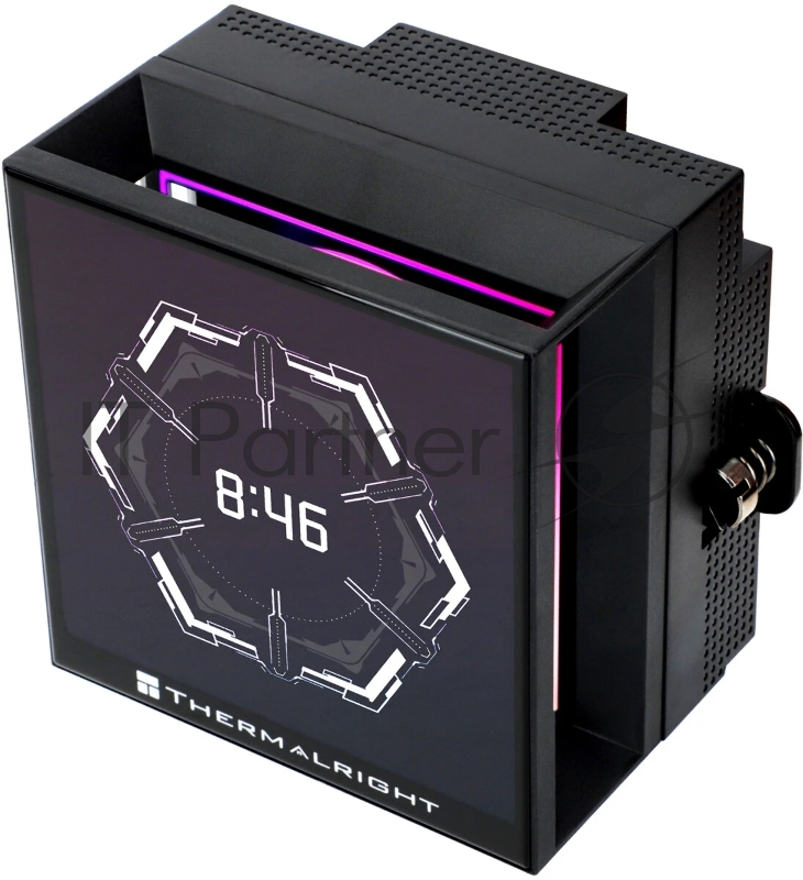 Система водяного охлаждения Thermalright Hyper Vision 360 ARGB Soc-AM5/AM4/1151/1200/2066/201 черный 4-pin 29.6dB Al LCD Ret (H-VISION-360-BL-ARGB)