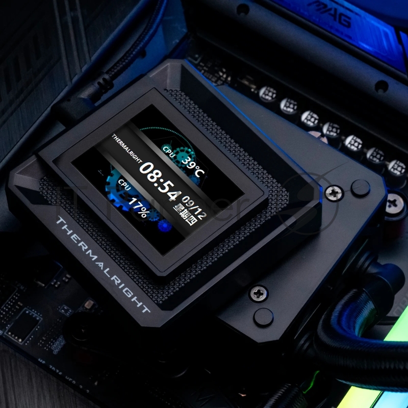 Система водяного охлаждения Thermalright Frozen Warframe SE 360 ARGB Soc-AM5/AM4/1151/1200/2066/201 черный 4-pin 29.6dB Al LCD Ret (F-WFRAME-SE-360-BL-ARGB)