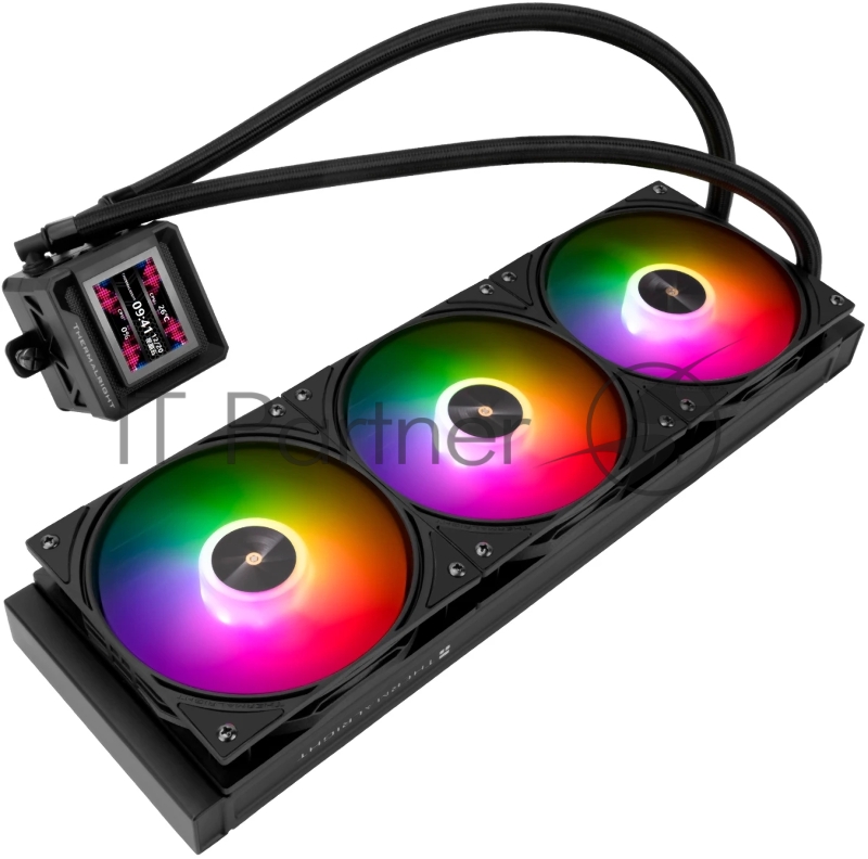 Система водяного охлаждения Thermalright Frozen Warframe SE 360 ARGB Soc-AM5/AM4/1151/1200/2066/201 черный 4-pin 29.6dB Al LCD Ret (F-WFRAME-SE-360-BL-ARGB)
