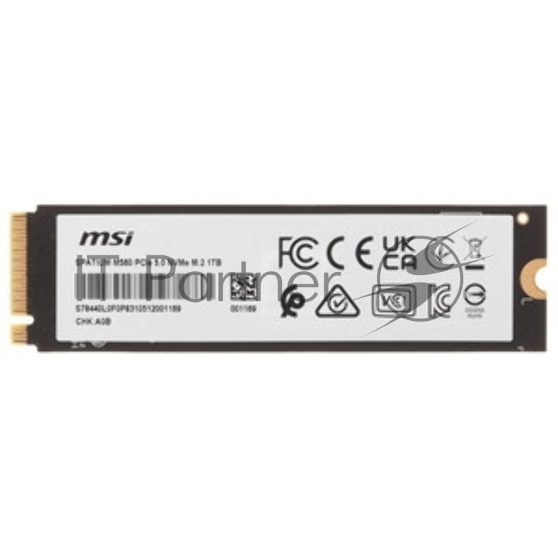 SSD жесткий диск PCIE 5.0 NVME M.2 1TB SPATIUM M560 1TB MSI