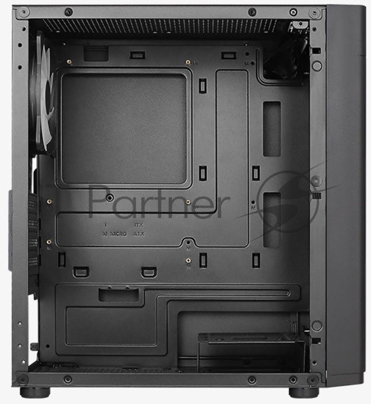 Корпус MiniTower Aerocool / Formula HEXFORM-G-BK-v2 (mATX, стекло, сетка, USB3.0x1, USB2.0x2, 3x120mm FRGB fans) (4711099471799)