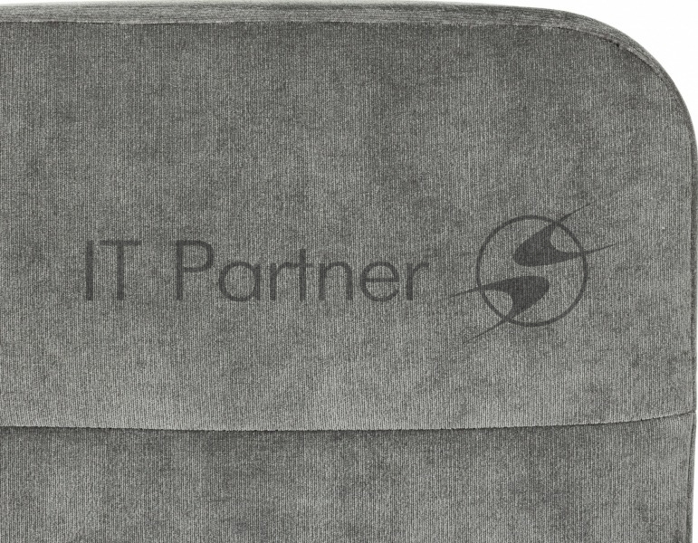 Кресло Бюрократ Triest Fabric серый Light-19 крестов. металл черный