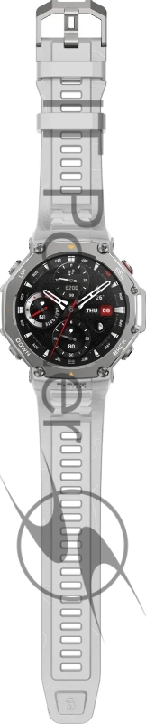 Смарт-часы Amazfit T-Rex 3 A2323 48.5мм 1.5 AMOLED корп.серый рем.серый разм.брасл.:145-210мм (1746881)