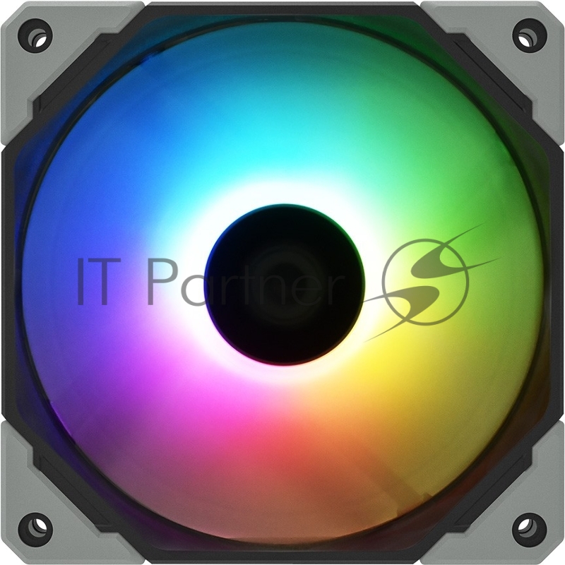 Вентилятор ID-Cooling NO-12015-XT_ARGB Black ARGB 120×120×15mm (13.8~31.2dB(A), 500±200~2000±10%RPM, 4Pin (PWM)/5V 3