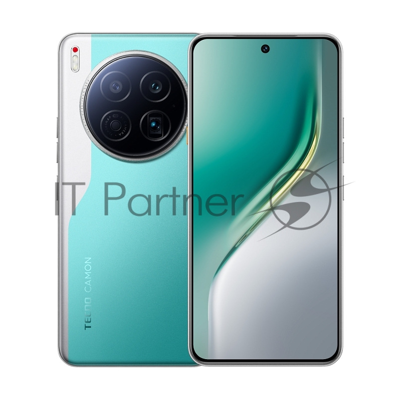 Смартфон Tecno Camon 40 Premier 5G 256Gb 12Gb зеленый моноблок 3G 4G 2Sim 6.67 1260x2800 Android 15 50Mpix 802.11 a/b/g/n/ac/ax NFC GPS GSM900/1800 GSM1900 Protect FM