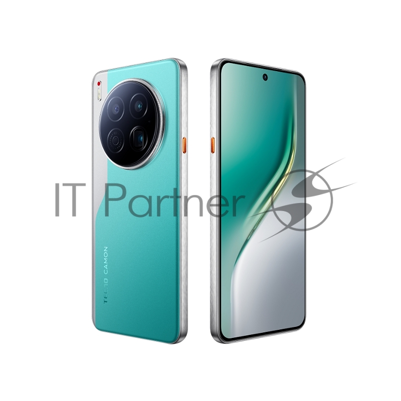 Смартфон Tecno Camon 40 Premier 5G 256Gb 12Gb зеленый моноблок 3G 4G 2Sim 6.67 1260x2800 Android 15 50Mpix 802.11 a/b/g/n/ac/ax NFC GPS GSM900/1800 GSM1900 Protect FM