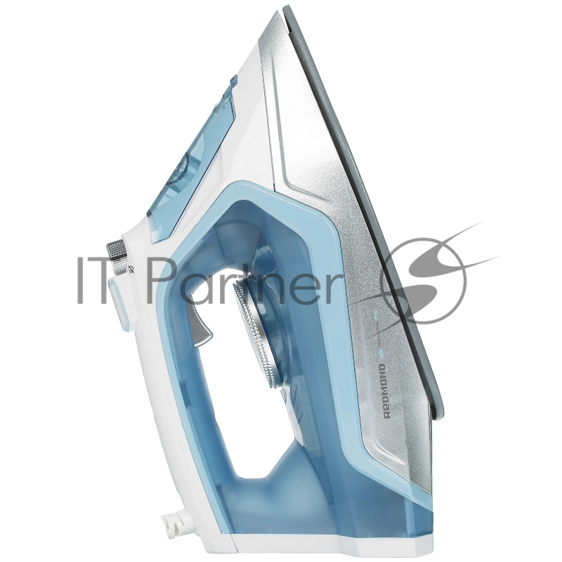 Утюг Redmond RI-C284 голубой, 2200 Вт, подошва - керамика, пар 35 г/мин, паровой удар 160 г/мин, самоочистка, антикапля