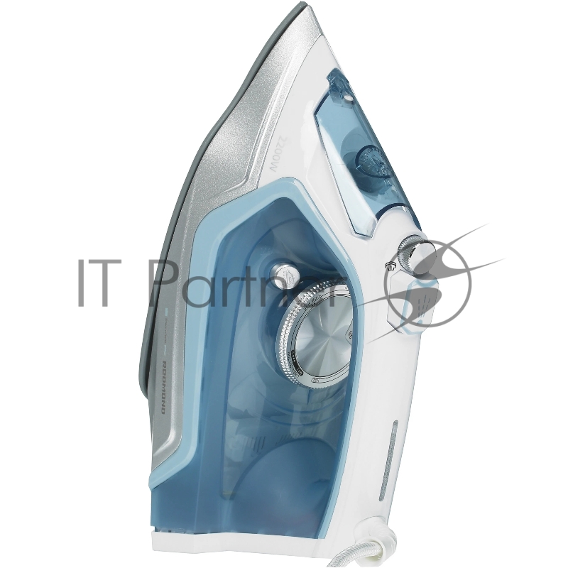 Утюг Redmond RI-C284 голубой, 2200 Вт, подошва - керамика, пар 35 г/мин, паровой удар 160 г/мин, самоочистка, антикапля