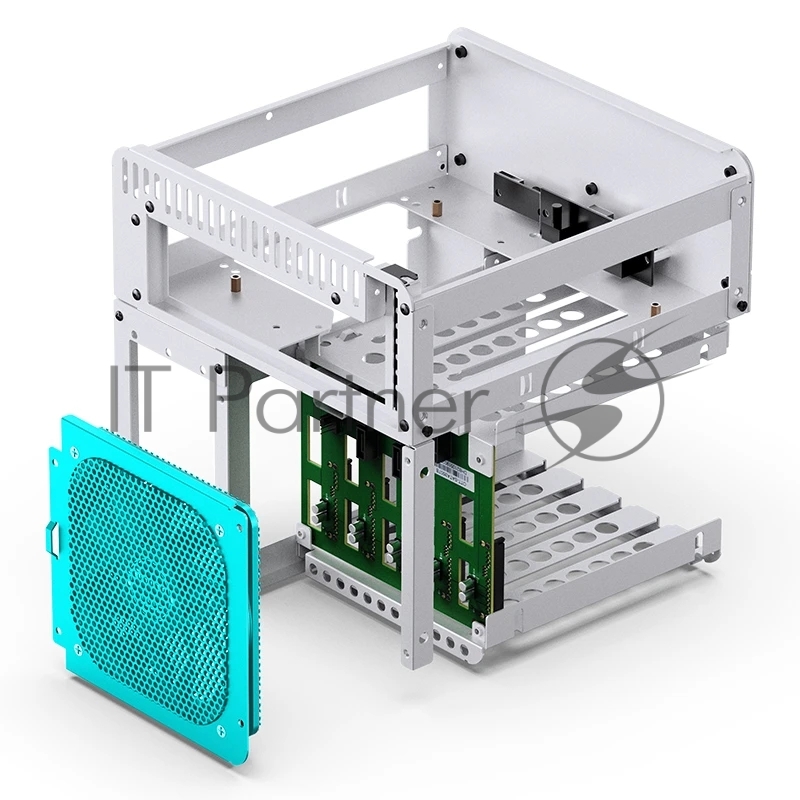 Корпус без блока питания Case JONSBO N2, Mini-Tower, 1x120mm, 1xUSB-A 3.0 + 1xUSB-C 3.2, SFX PSU Support, mITX White