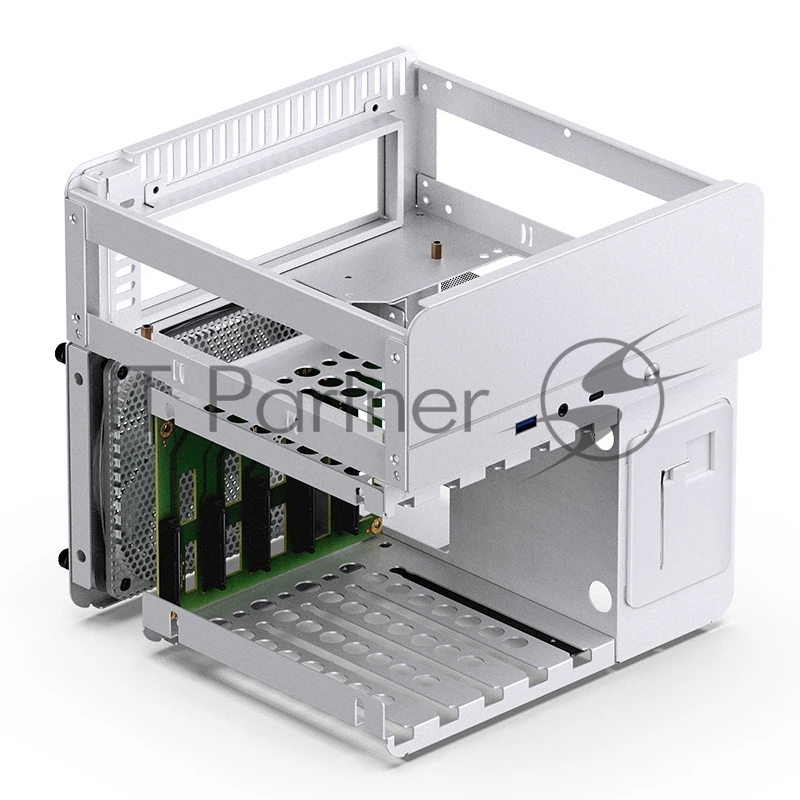 Корпус без блока питания Case JONSBO N2, Mini-Tower, 1x120mm, 1xUSB-A 3.0 + 1xUSB-C 3.2, SFX PSU Support, mITX White