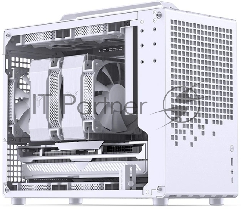 Корпус без блока питания Case JONSBO Z20, Mini-Tower, TG, no fan, 1xUSB-A 3.2 + 1xUSB-C 3.2, mATX, mITX White