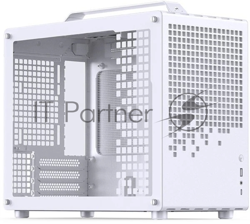 Корпус без блока питания Case JONSBO Z20, Mini-Tower, TG, no fan, 1xUSB-A 3.2 + 1xUSB-C 3.2, mATX, mITX White