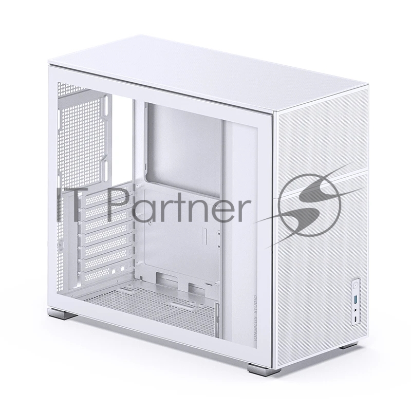 Корпус без блока питания Case JONSBO D41 MESH, Midi-Tower, TG, no fan, 1xUSB-A 3.2 + 1xUSB-C 3.2, ATX, mATX White