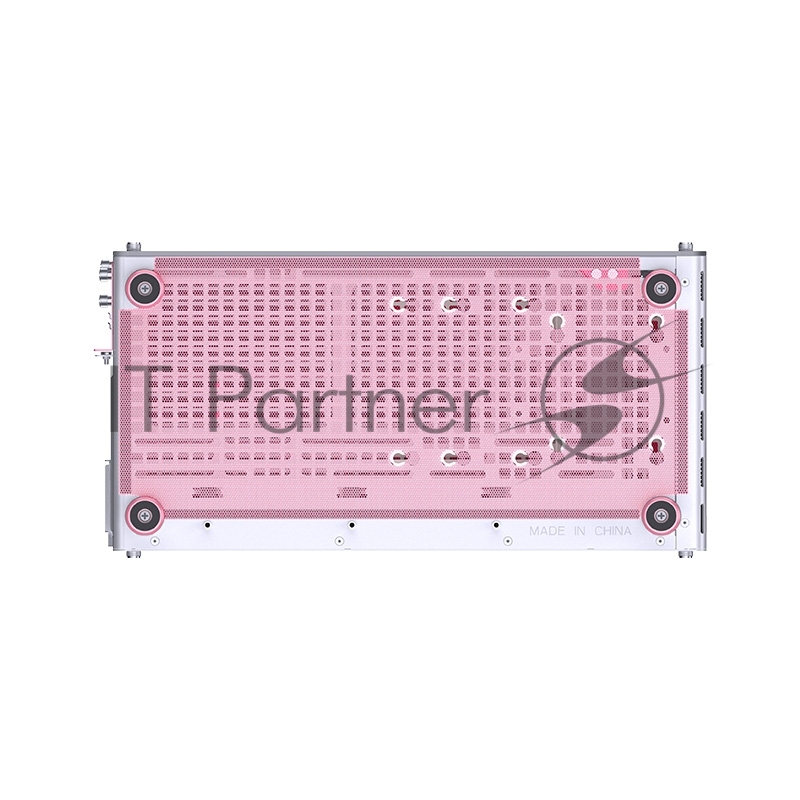 Корпус без блока питания Case JONSBO Z20, Mini-Tower, TG, no fan, 1xUSB-A 3.2 + 1xUSB-C 3.2, mATX, mITX Pink/White