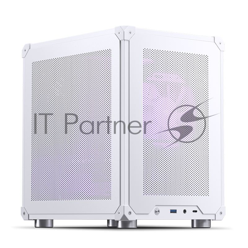 Корпус без блока питания Case JONSBO C6, Mini-Tower, no fan, 1xUSB-A 3.2 + 1xUSB-C 3.2, mATX, mITX White