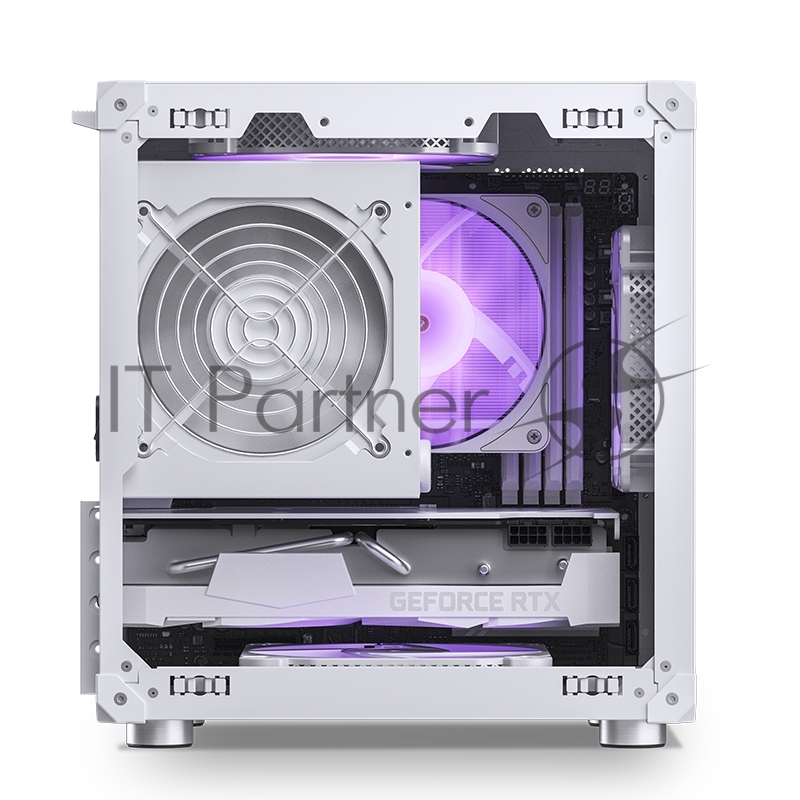 Корпус без блока питания Case JONSBO C6, Mini-Tower, no fan, 1xUSB-A 3.2 + 1xUSB-C 3.2, mATX, mITX White