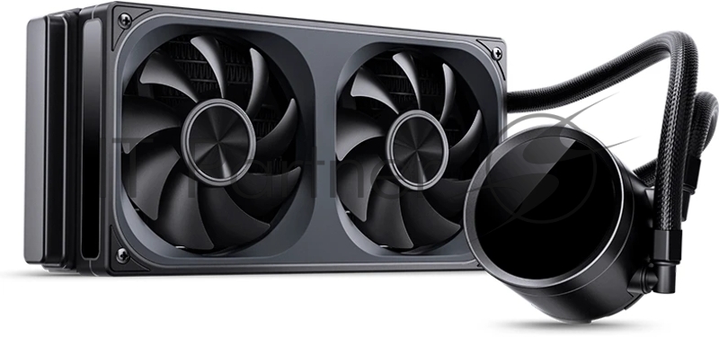 Система жидкостного охлаждения/ Water Cooling System JONSBO TH-240 Black (260W, 240mm, LED temp., Black, ARGB/ Fans: 2x120mm, 62.4CFM, 37.3dBA, 2400RPM/ Pump height 72mm, 30dBA, 2400RPM, Rad thickness 27mm/ S: 1851, 1700, 1200, 115X, AM5, AM4)