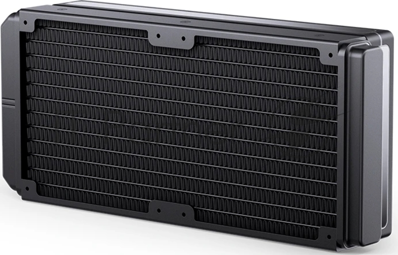 Система жидкостного охлаждения/ Water Cooling System JONSBO TH-240 Black (260W, 240mm, LED temp., Black, ARGB/ Fans: 2x120mm, 62.4CFM, 37.3dBA, 2400RPM/ Pump height 72mm, 30dBA, 2400RPM, Rad thickness 27mm/ S: 1851, 1700, 1200, 115X, AM5, AM4)