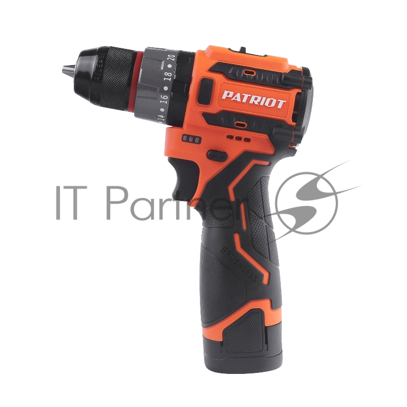 Дрель-шуруповерт аккумуляторная PATRIOT BR 467h BL, 2 АКБ Li-Ion, 16.8 В, 2,0 Ач, 70Нм, удар, 2 скорости, кейс, БЕСЩЕТОЧНЫЙ ЭД