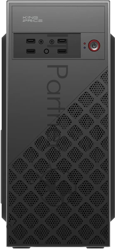 Корпус KingPrice KPCC-MD203 черный без БП ATX 1x80mm 3x120mm 2xUSB2.0 audio