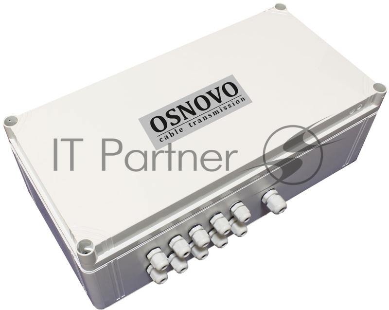 Уличный PoE коммутатор OSNOVO SW-60812/W - на 11 портов. Встроенная грозозащита. Соответствует стандартам PoE IEEE 802.3af/at/bt. Автоматическое определение PoE устройств. Суммарная мощность PoE до 240W. В комплекте оптическая розетка.