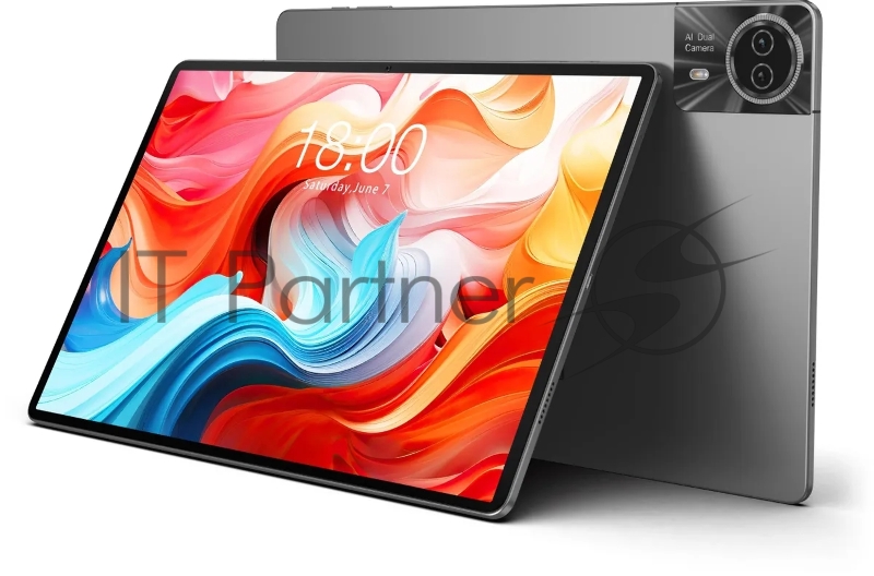 Планшет Teclast T50Plus Tiger T620 (2.0) 8C RAM6Gb ROM256Gb 10.95 IPS 1920x1200 4G 2Sim Android 14 серый 13Mpix 8Mpix BT WiFi microSD 1Tb 8000mAh 10hr