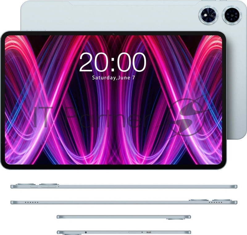 Планшет Teclast T60Plus MT6769 (2.0) 8C RAM6Gb ROM128Gb 11.97 IPS 2000x1200 4G 2Sim Android 14 серый 13Mpix 5Mpix BT WiFi microSD 1Tb 8000mAh