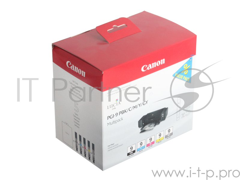 PGI-9 PBK/C/M/Y/GY Multi Pack