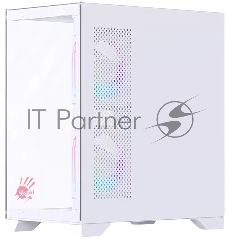 Корпус Bloody BD-CC103F белый без БП mATX 7x120mm 1xUSB2.0 1xUSB3.0 audio bott PSU