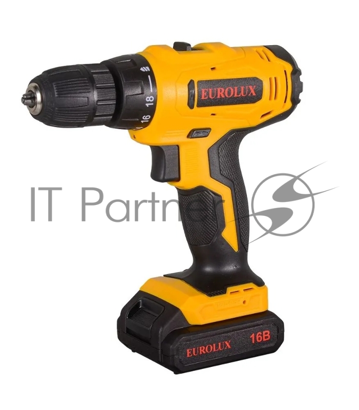 Дрель-шуруповерт аккумуляторная Eurolux ДА-16DU-2