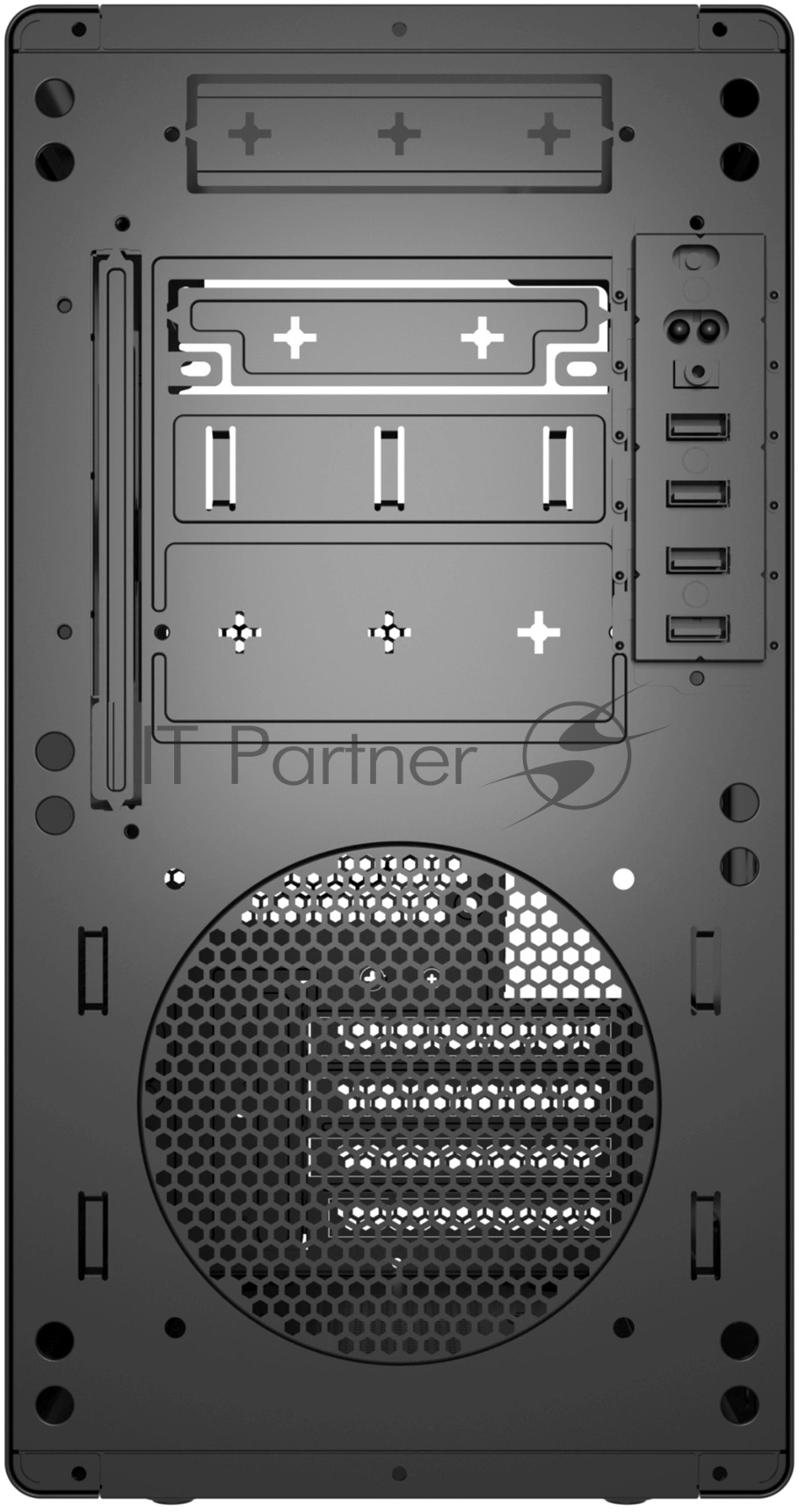 Корпус Digma DCC-MN304 черный без БП mATX 2x120mm 2xUSB2.0 1xUSB3.0 audio