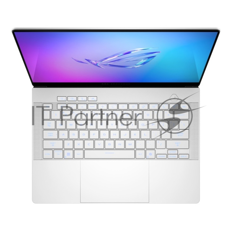 Ноутбук/ ASUS ROG Zephyrus G14 GA403WW-QS100W 14(2880x1800 OLED 120Hz)/AMD Ryzen AI 9 HX 370(2Ghz)/32768Mb/1024PCISSDGb GeForce RTX 5080(16384Mb)/Cam/BT/WiFi/73WH 1y/1.57kg/Platinum White/Win11Home + +чехол