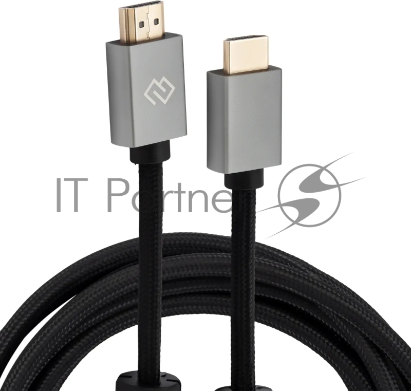 Кабель аудио-видео Digma HDMI (m)/HDMI (m) 3м. феррит.кольца позолоч.конт. черный (D-HDMI-2FF-V2.0-3M)