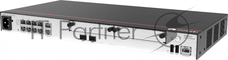 Маршрутизатор HUAWEI Router AR720 2*GE combo WAN, 1*10GE(SFP+) WAN, 8*GE LAN, 1*GE combo LAN, 2*USB, 2*SIC, up to 700 users, forwarding performance 4Gbps