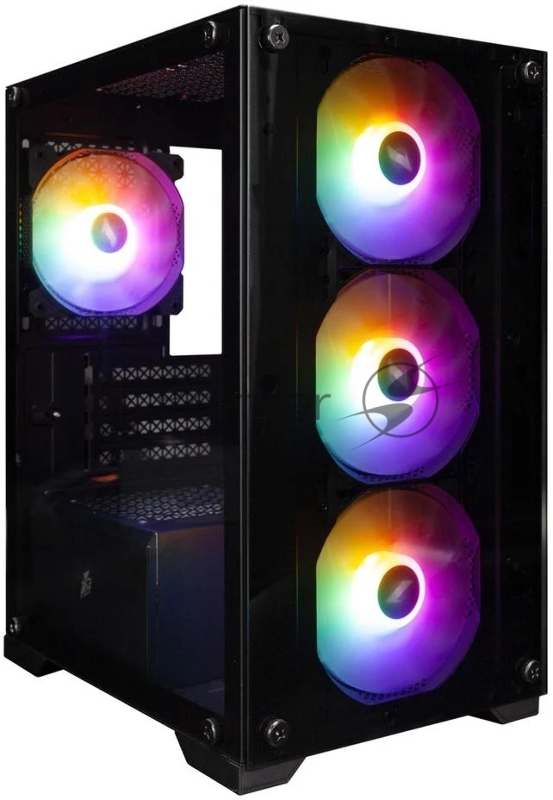 Компьютерный корпус 1STPLAYER FIREBASE X2-M / mATX / 4x120mm FRGB fans / X2-M-BK-4F1