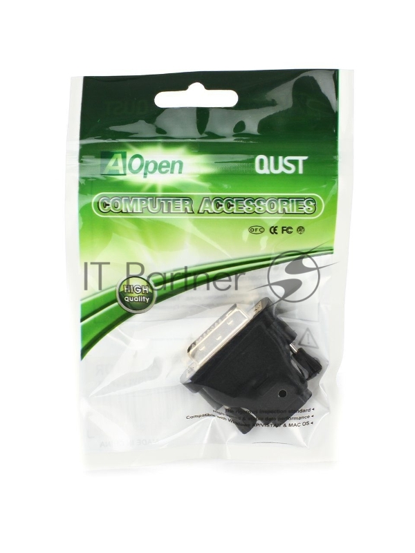 Переходник/ Переходник HDMI 19F <--> DVI-D 25M Aopen/Qust <ACA312>
