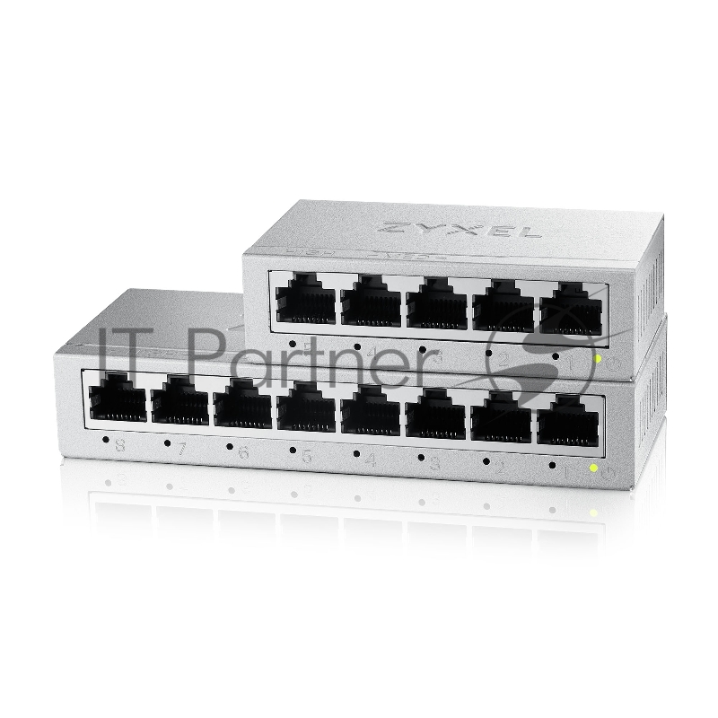 Коммутатор Zyxel GS-105B v5, 5 портов 1000 Мбит/с, настольный, металлический корпус