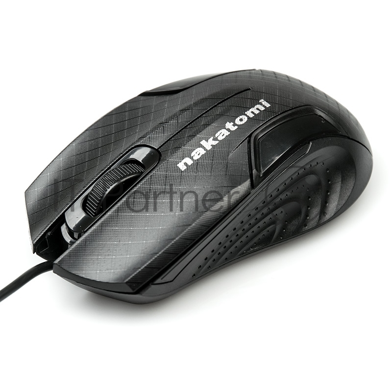 Проводная оптическая мышь Nakatomi MON-06U черный