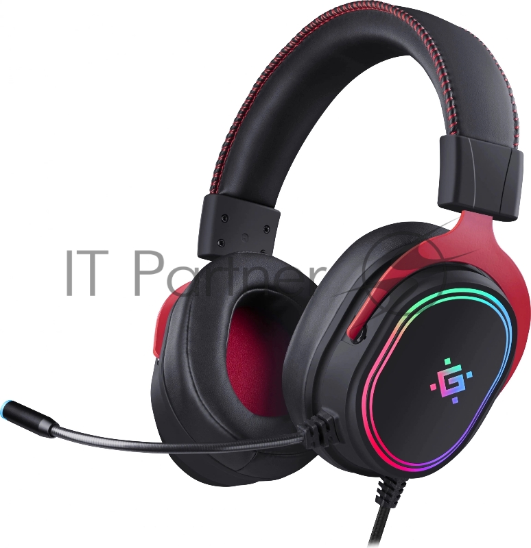 Гарнитура игровая DEFENDER (64584) Vapor черный, 7.1, RGB, провод 2.2 м