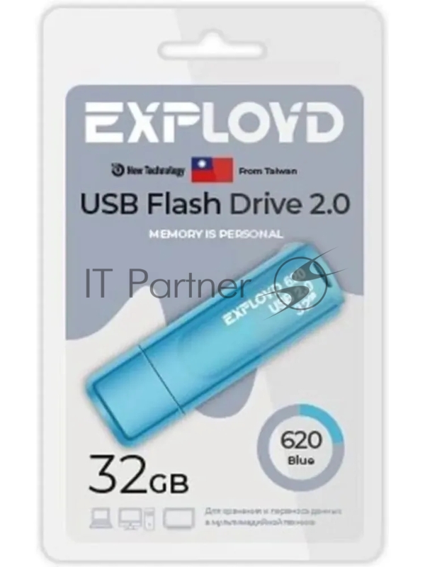 Флэш-накопитель EXPLOYD EX-32GB-620-Blue