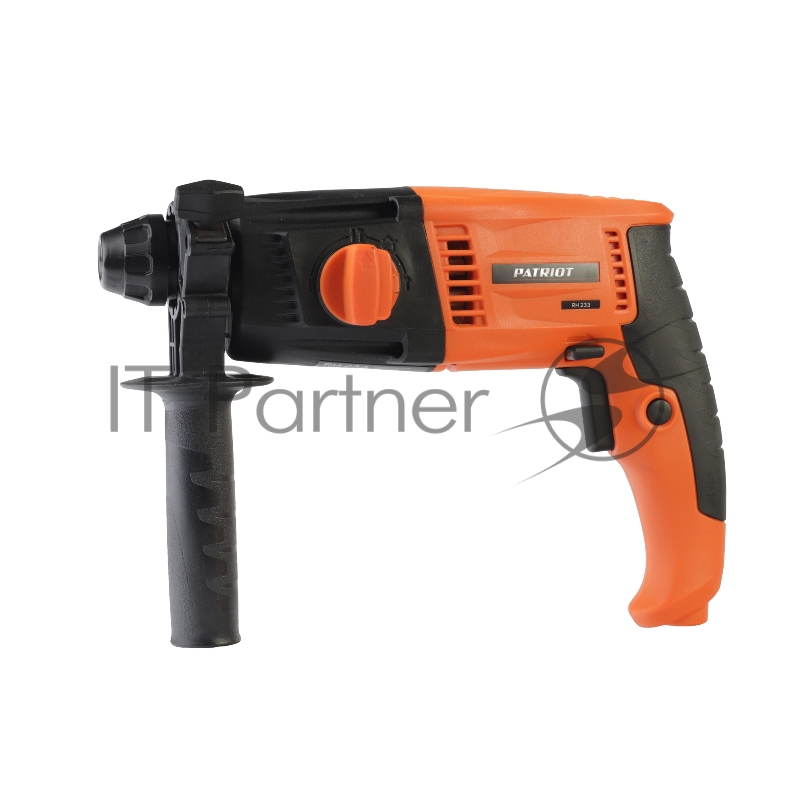Перфоратор PATRIOT RH 233, SDS+, мощность 650Вт, 2,2 Дж, 3 режима работы, макс.диаметр 24мм, глубиномер, дополнительная ручка, кейс