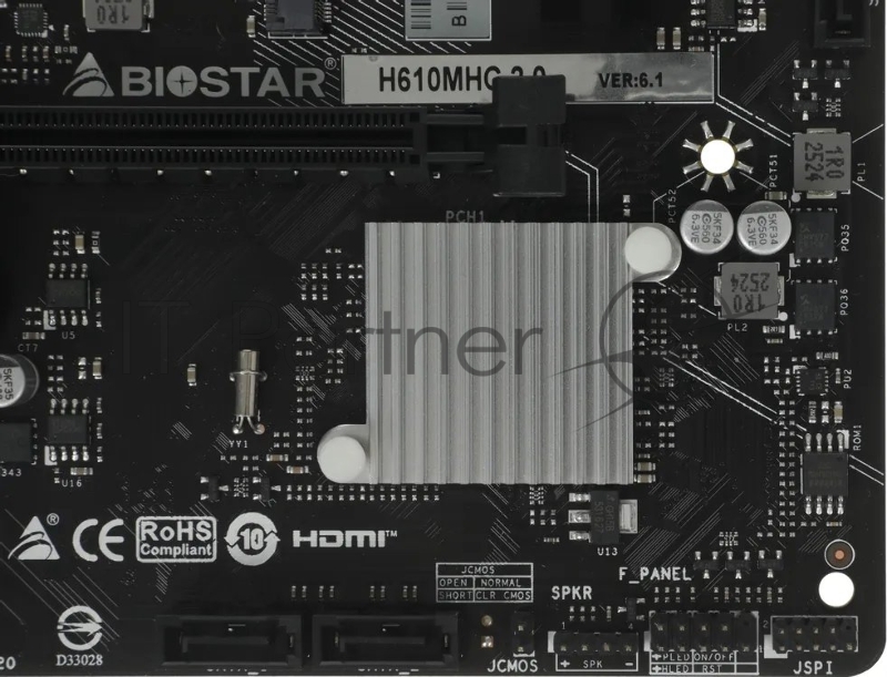 Материнская плата Biostar H610MHC 2.0 Soc-1700 Intel H610 2xDDR4 mATX AC`97 8ch(7.1) GbLAN RAID+VGA+HDMI
