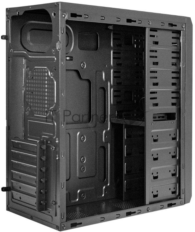 Корпус Miditower ExeGate UN-605B-UNS400 (ATX, БП UNS400 с вент. 12см, 2*USB, аудио, блокировка, черный)